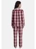 Seidensticker Pyjama Classic Flannel in Rot