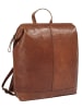 SPIKES & SPARROW Rucksack echt Leder in cognac