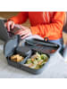 koziol Lunchbox-Set inkl. Besteck Pascal Ready in nature ash grey