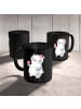 Mr. & Mrs. Panda Teetasse Physiotherapeutin Humor mit Spruch in Schwarz