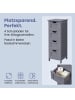 VASAGLE Badschrank in Grau - (B)30 x (H)82 x (T)30 cm