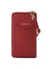 Lazarotti Bologna Leather Zip-Around Geldbörse Handytasche Leder 19 cm in red-2