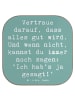 Mr. & Mrs. Panda Untersetzer für Gläser Spruch Schutz & Vertraue... in Meeresbrise