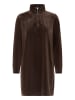 Oxmo Sweatkleid OXEBBA HALFZIP DRESS in braun