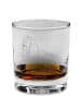 Mr. & Mrs. Panda Whiskey Glas Hund Basset Hound ohne Spruch in Transparent