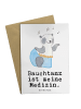 Mr. & Mrs. Panda Glückwunschkarte Panda Bauchtanz mit Spruch in Weiß