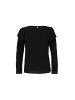 eksept Langarmbluse für Damen in schwarz