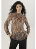 Aniston SELECTED Chiffonbluse in braun-schwarz