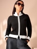 Heine Strickjacke in schwarz-ecru-gemustert