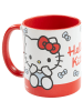 Hello Kitty Hello Kitty Tasse Schleifen Becher Kaffeetasse 320 ml in rot/weiß