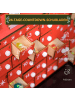 HOMCOM Weihnachts-Adventskalender-22,5L x 8B x 36H cm-Rot