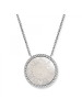 Engelsrufer  925 Sterling Silber rhodiniert, Perlmutt Halskette 42+4+4cm