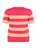 KAFFE curve Strickpullover KClizzy Regular fit in Rasberry/Peach Wide Stripe