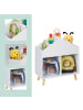 relaxdays Kinderregal in Weiß/ Natur - (B)60 x (H)64,5 x (T)30 cm