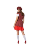 tectake Schickes Kurzkleid aus Webkaro, rot/weiß