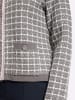 Heine Strickjacke in grau-ecru-gemustert