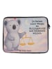 Mr. & Mrs. Panda Notebook Tasche Waage Astrologie Design mit Spruch in Weiß