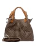 Florence Florence Handtasche, Umhängetasche Leder dunkelbraun ca. 31cm