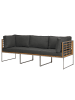 home24 Loungesofa TEAKLINE 3-teilig Kombi A in Anthrazit