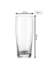 LUXENTU Willi Becher Bierglas mit Gravur Legende seit 80 Jahren 0,5 l in transparent