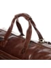 SID & VAIN Leder-Reisetasche Leder Weekender Unisex BRISTOL in braun