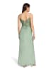 Vera Mont Abendkleid mit Stickerei in Foggy Green