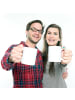 Mr. & Mrs. Panda Kinderbecher Waage Astrologie mit Spruch in Weiß