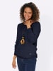 WITT WEIDEN Langarm-Pullover in marine