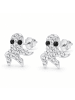 schmuck23 Ohrringe 925 Silber Qualle in Weiss