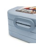 Mr. & Mrs. Panda Lunchbox Pinguin Winter Pommes Design mit Spruch in Blau Pastell