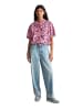 Marc O'Polo DENIM Kurzarm-Bluse relaxed in Medium Pink