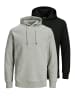Jack & Jones Sweatshirt / Hoodie Basic in Schwarz / grau
