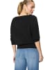 Zero  Strickpullover im Camen-Look in Black Beauty