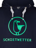 SCHIETWETTER SCHIETWETTER Hoodie Logoprint Michael in navy/neongreen