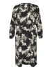 KAFFE curve Kleid KCbernina Loose fit in Black/White Flower Print