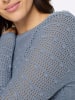 Sieh an! Ajourpullover in taubenblau