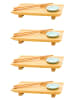 DuneDesign 4er Set Sushibrett BambooBreeze
