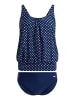 LASCANA Oversize-Tankini in marine-weiß