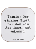 Mr. & Mrs. Panda Tassen Untersetzer Spruch Tennis Ass mit Spruch in Weiß