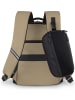 normani Erweiterbarer Handgepäck-Rucksack mit Reisepass Brusttasche in Beige