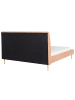 Beliani Doppelbett MARVILLE in Rosa - (W) 198 x (H) 124 x (L) 225 cm