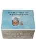 Mr. & Mrs. Panda Geschenkbox Pinguin & Maus Wanderer mit Spruch in Eisblau