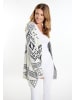 usha FESTIVAL Damen Strick Cardigan in Wollweiss Schwarz