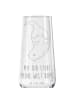 Mr. & Mrs. Panda Champagnerglas Otter Kopfüber mit Spruch in Transparent
