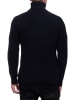 Rusty Neal Grobstrick Slim Fit Rollkragen-Pullover in Marine