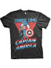 Captain America T-Shirt in Schwarz