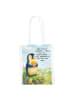 Mr. & Mrs. Panda Shopper Pinguin Frühling Pommes Design mit Spruch in Weiß