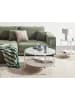 Beliani Couchtisch LOVELL in Silber/Braun - (W) 80 x (H) 45 x (L) 80 cm