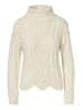 KOROSHI GESTRICKTER ROLLKRAGENPULLOVER in weiß