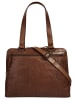 SPIKES & SPARROW Shopper LAPTOP SHOULDER BAG in cognac